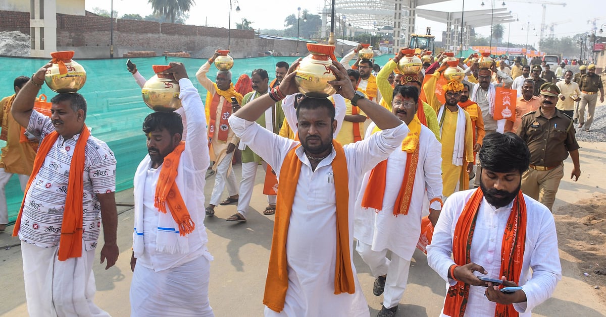 Ram Mandir consecration rituals begin with 'akshat puja'