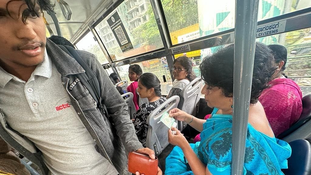 <div class="paragraphs"><p>BMTC Managing Director Sathyavathi G took a bus plying from Banashankari to Konanakunte on Saturday. </p></div>