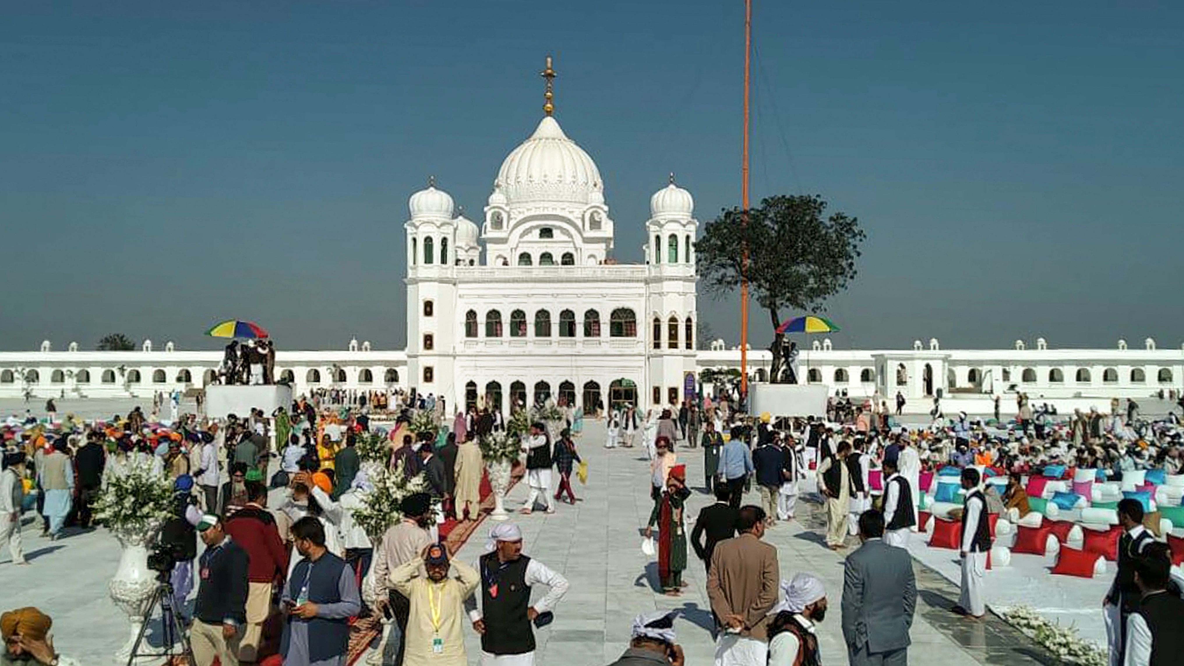 <div class="paragraphs"><p>Sikh devotees at Kartarpur Sahib.</p></div>