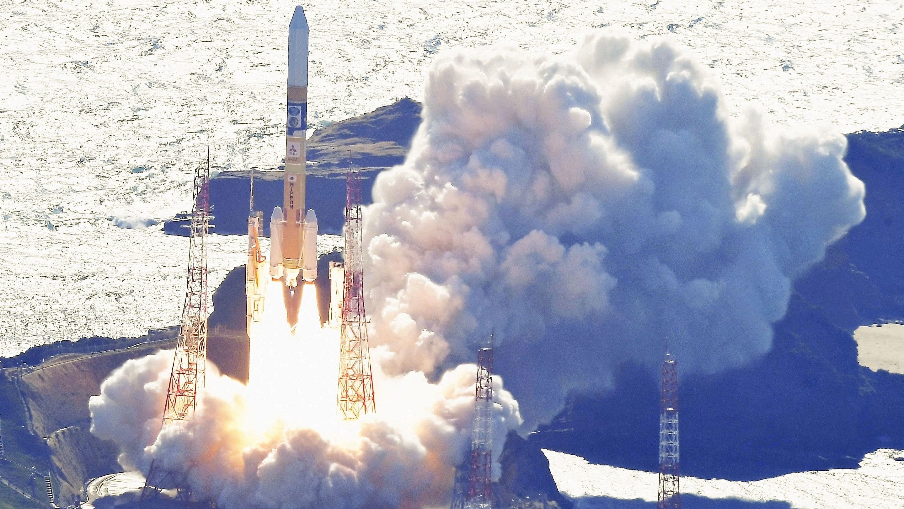 <div class="paragraphs"><p>H-IIA rocket carrying the national space agency's moon lander is launched at Tanegashima Space Center on the southwestern island of Tanegashima, Japan in this photo taken by Kyodo on September 7, 2023. </p></div>