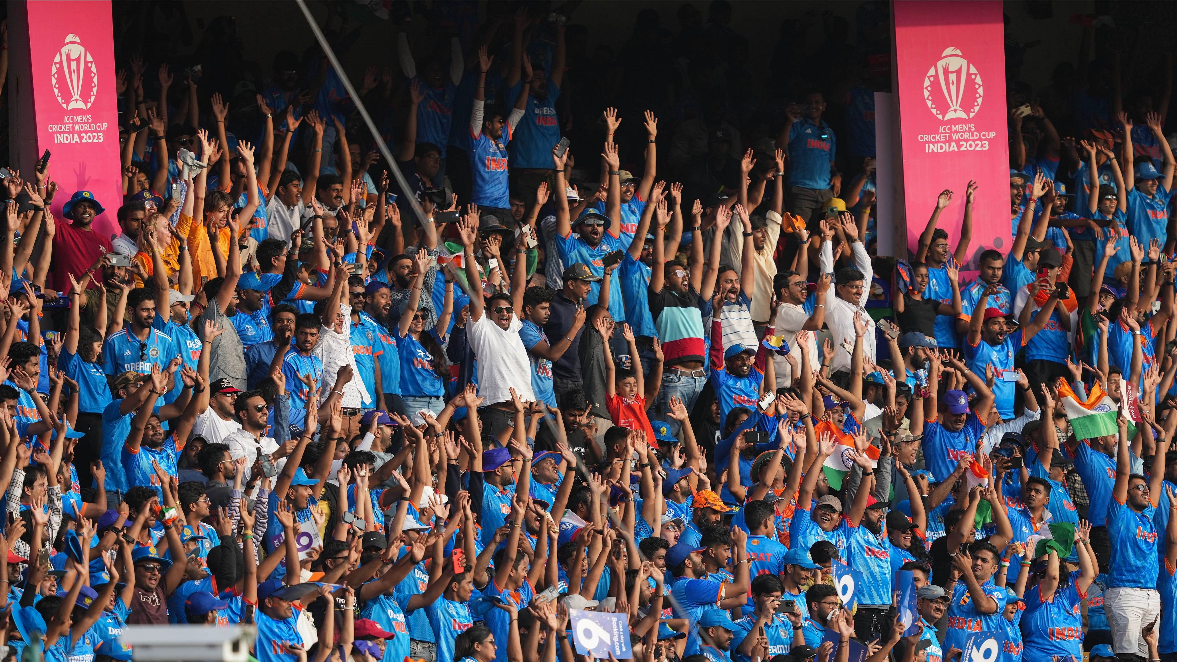<div class="paragraphs"><p>Spectators during the ICC Men's Cricket World Cup 2023 match between India and Netherlands, at M Chinnaswamy Stadium in Bengaluru.</p></div>
