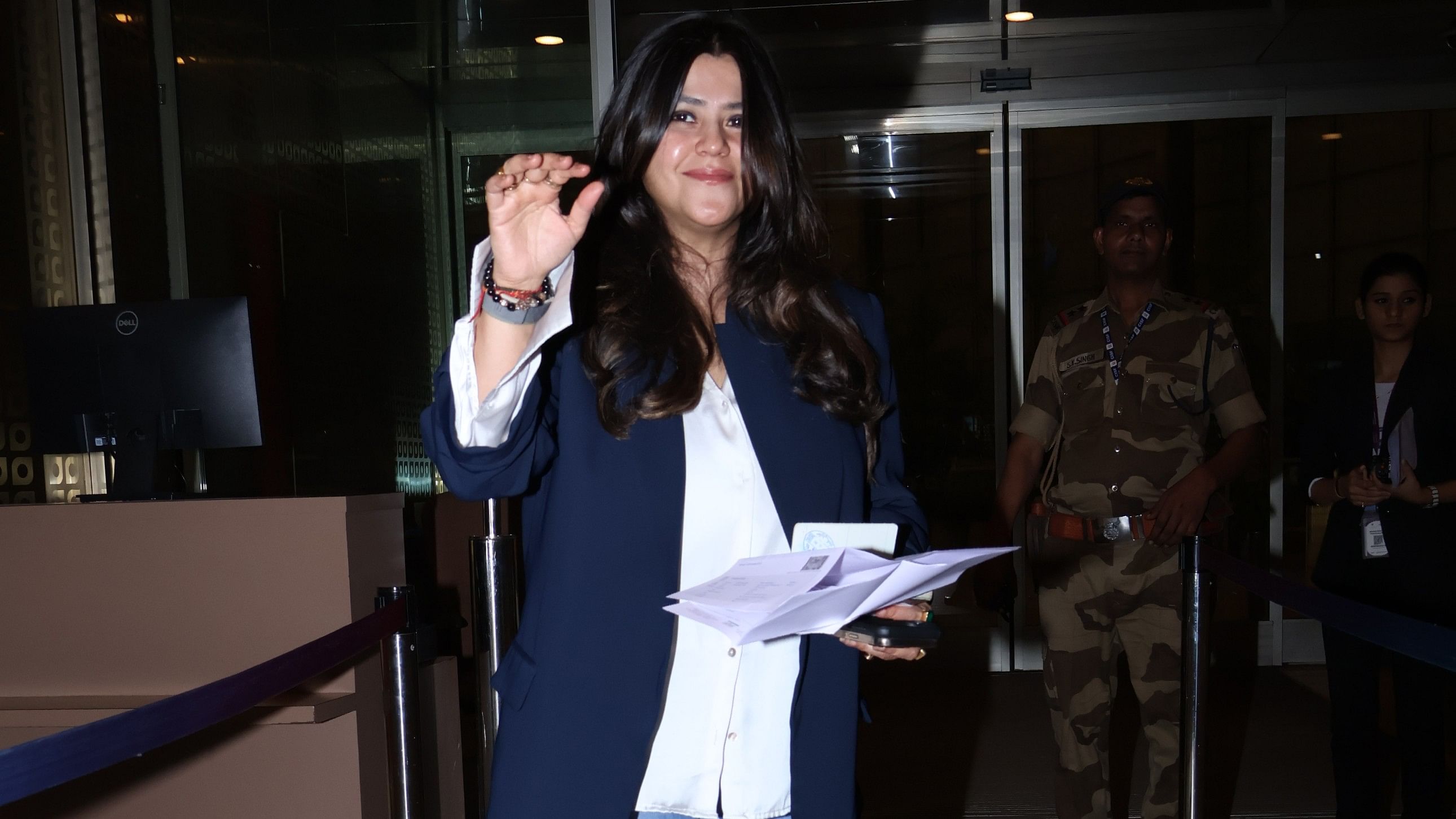 <div class="paragraphs"><p>Ektaa R Kapoor gets clicked at Mumbai airport.</p></div>