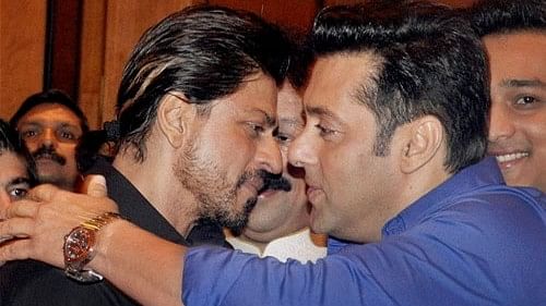 <div class="paragraphs"><p>File photo of Bollywood superstars Shah Rukh Khan and Salman Khan.&nbsp;</p></div>