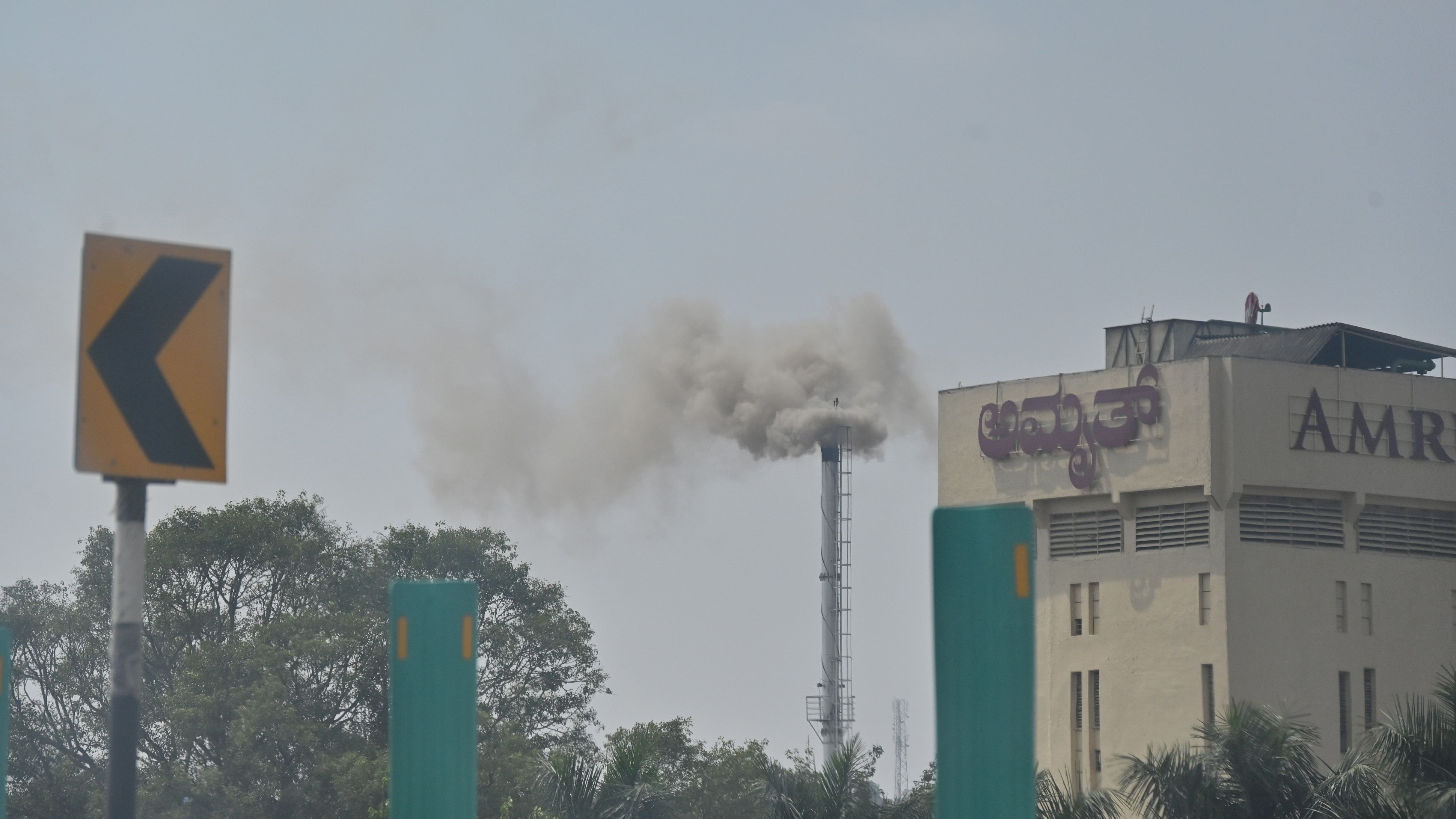 <div class="paragraphs"><p>Unchecked emissions from a distillery off Mysore Road in Bengaluru. </p></div>