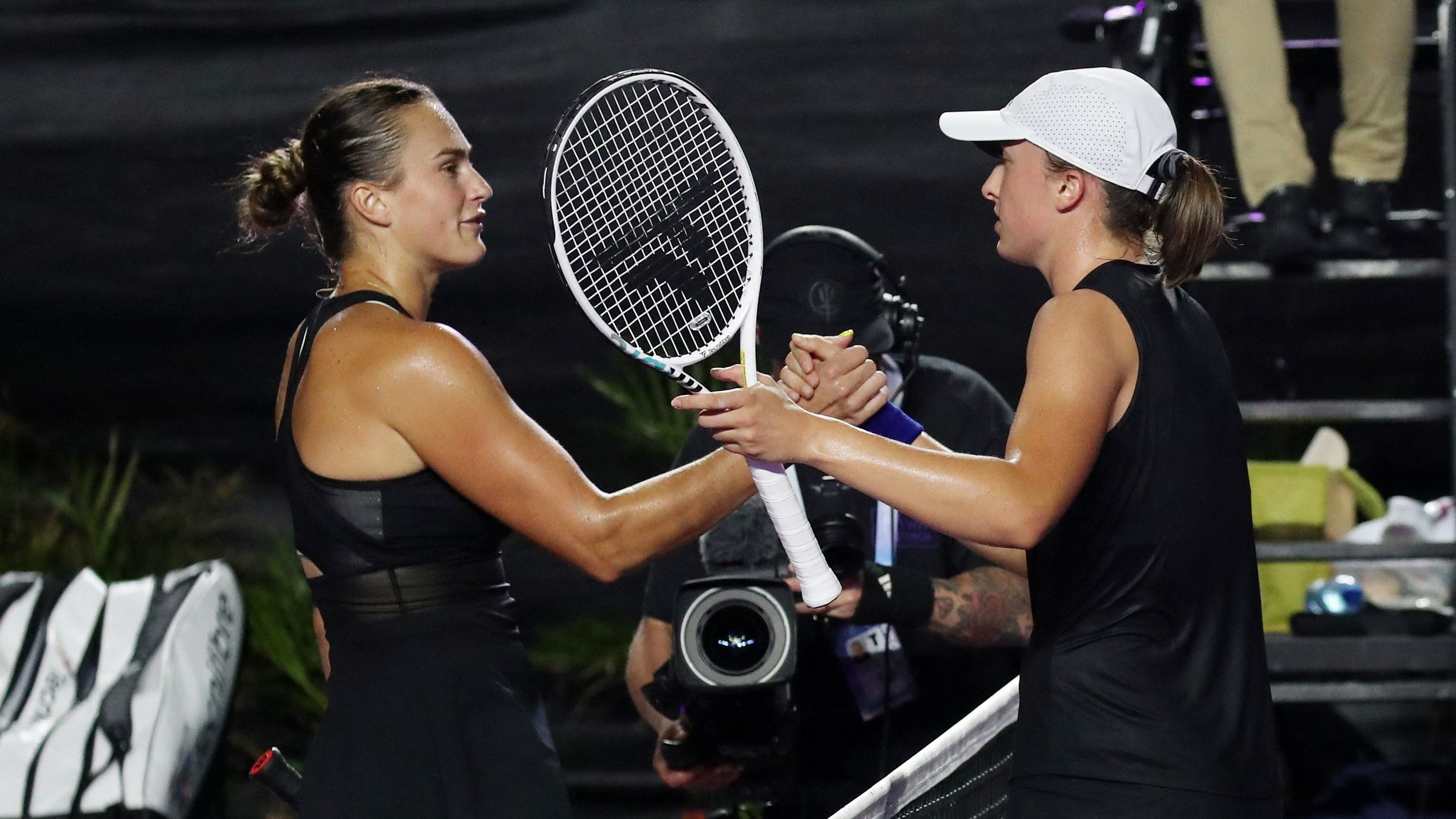 Swiatek Swats Aside Rival Sabalenka To Reach WTA Finals Title Match