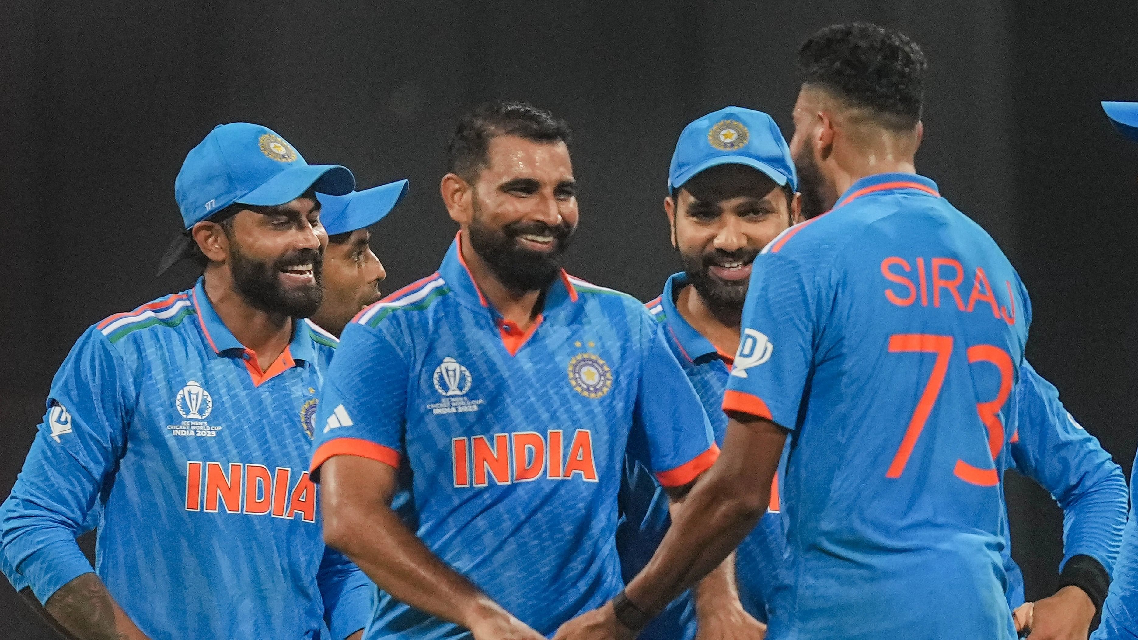 <div class="paragraphs"><p>Mohammed Shami became the all-time leading wicket-taker for India at World Cups as he finished with a five-wicket haul, his second at this tournament, at Wankhede Stadium, in Mumbai.</p></div>