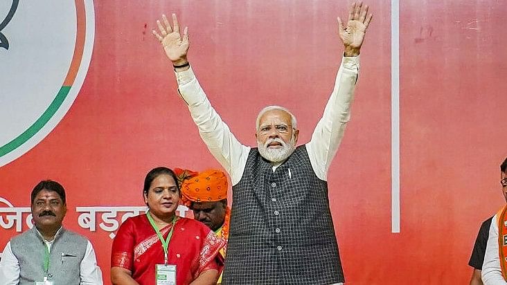 <div class="paragraphs"><p>PM Narendra Modi at&nbsp; a public meeting ahead Assembly polls, in Barwani.&nbsp;</p></div>