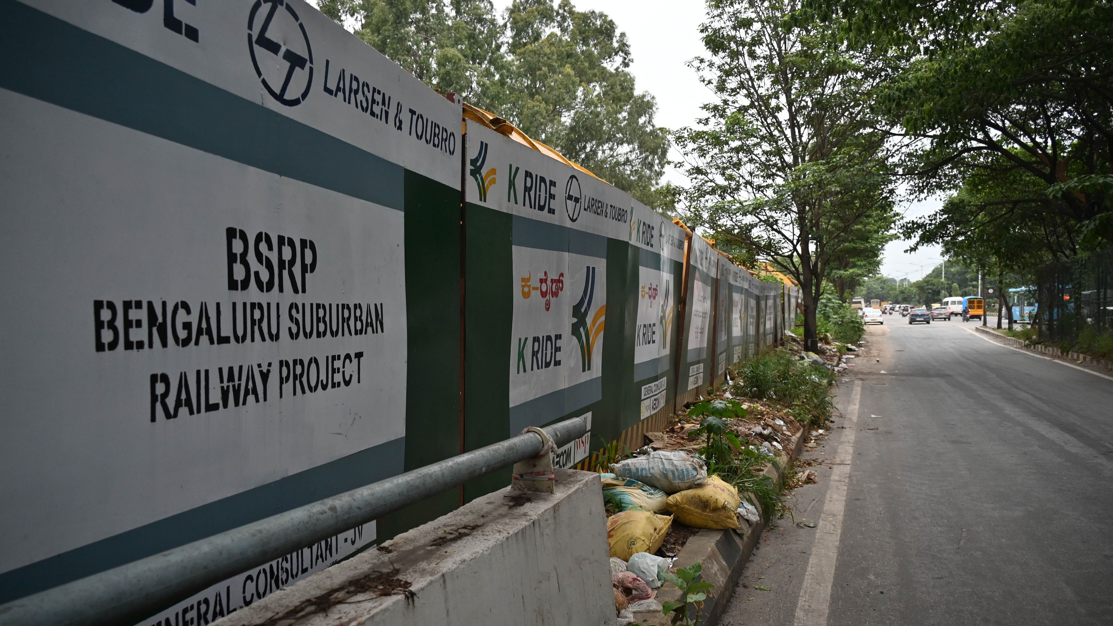 <div class="paragraphs"><p>&nbsp;The suburban rail project work at Hebbal. </p></div>