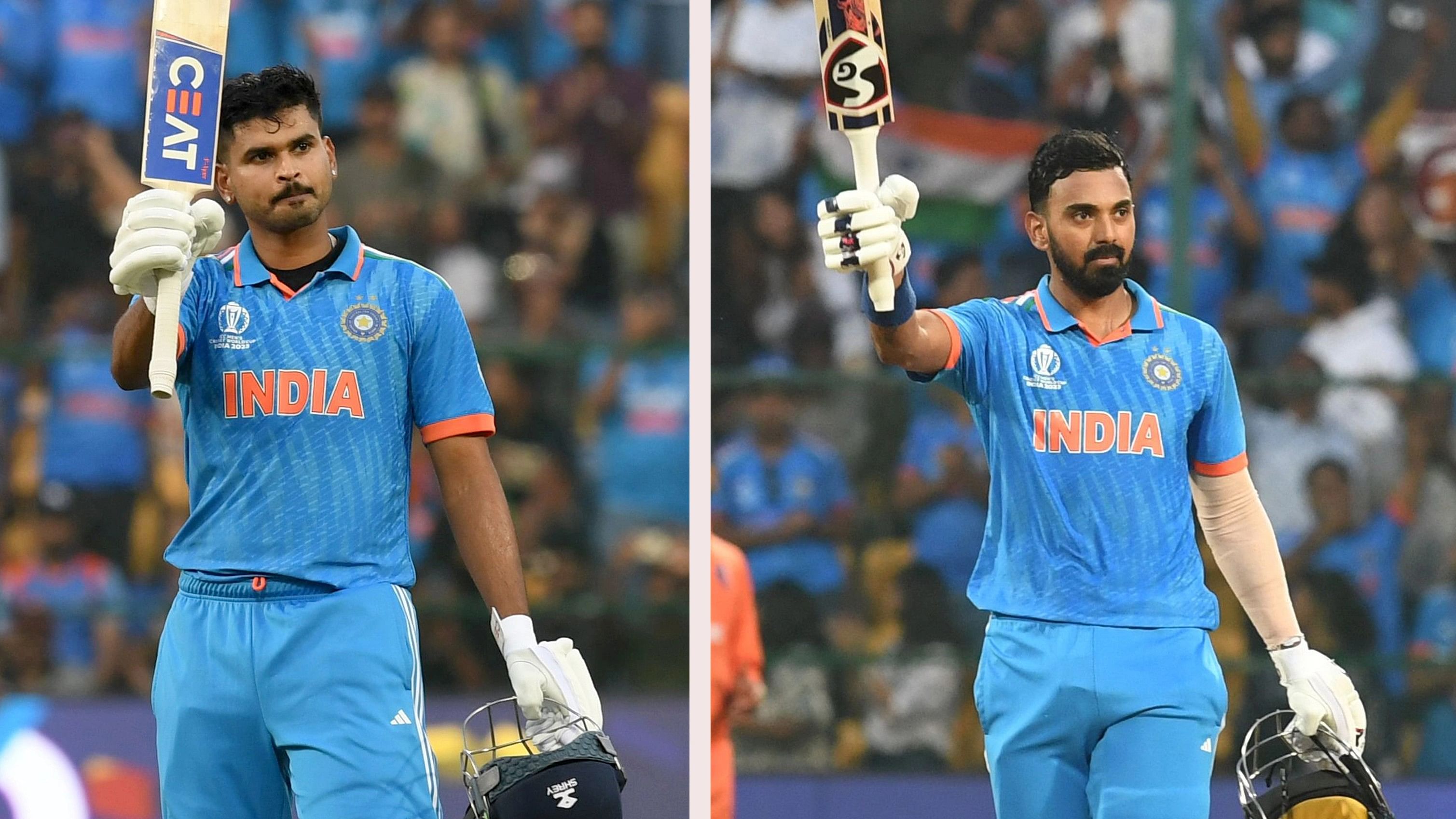 <div class="paragraphs"><p>Hit by injuries in the build-up to the World Cup, Shreyas Iyer (left) and KL Rahul have been a revelation for India in the marquee event.&nbsp;</p></div>