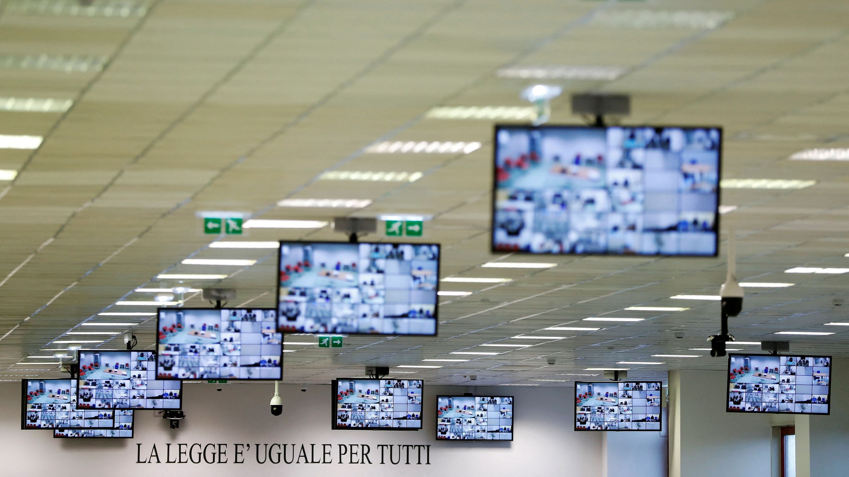 <div class="paragraphs"><p>A sign reading "The law is equal for everyone" is pictured before a trial against 355 suspected members of the 'Ndrangheta mafia, accused of an array of charges, in a High Security Courthouse in Lamezia Terme, Italy, January 13, 2021.</p></div>