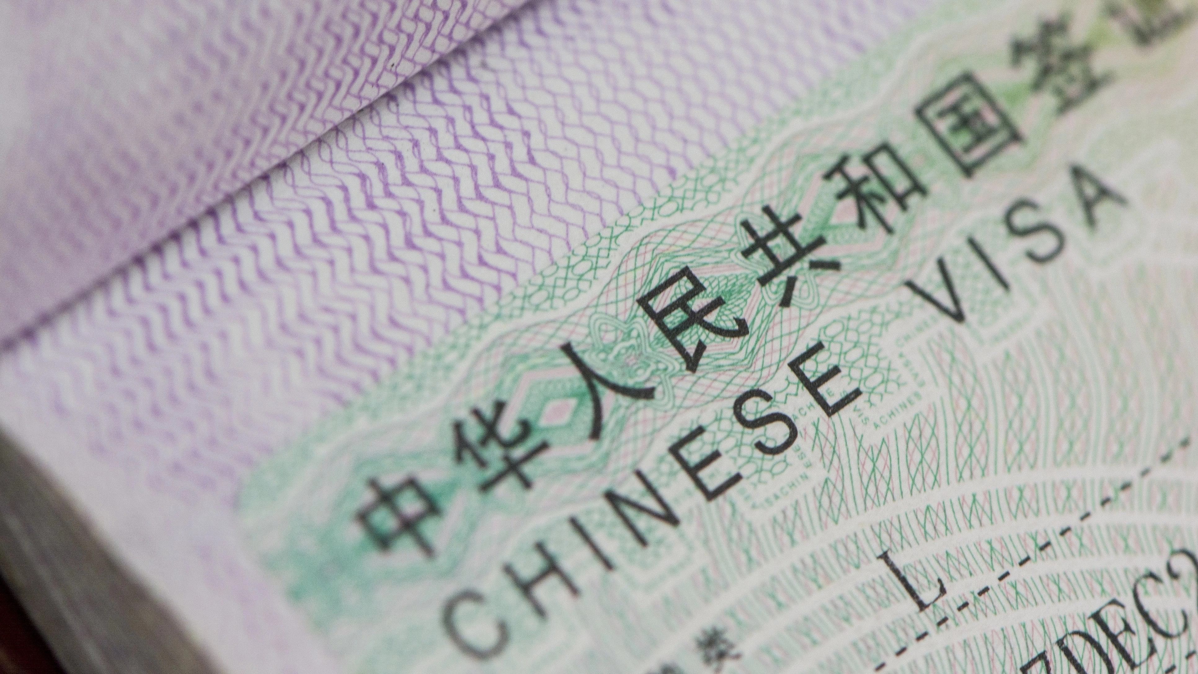 <div class="paragraphs"><p>Representative image of a Chinese visa.</p></div>