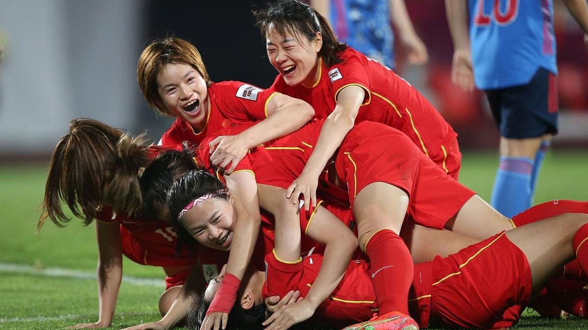 <div class="paragraphs"><p>Players of China PR during the AFC Women's Asian Cup 2022.</p></div>