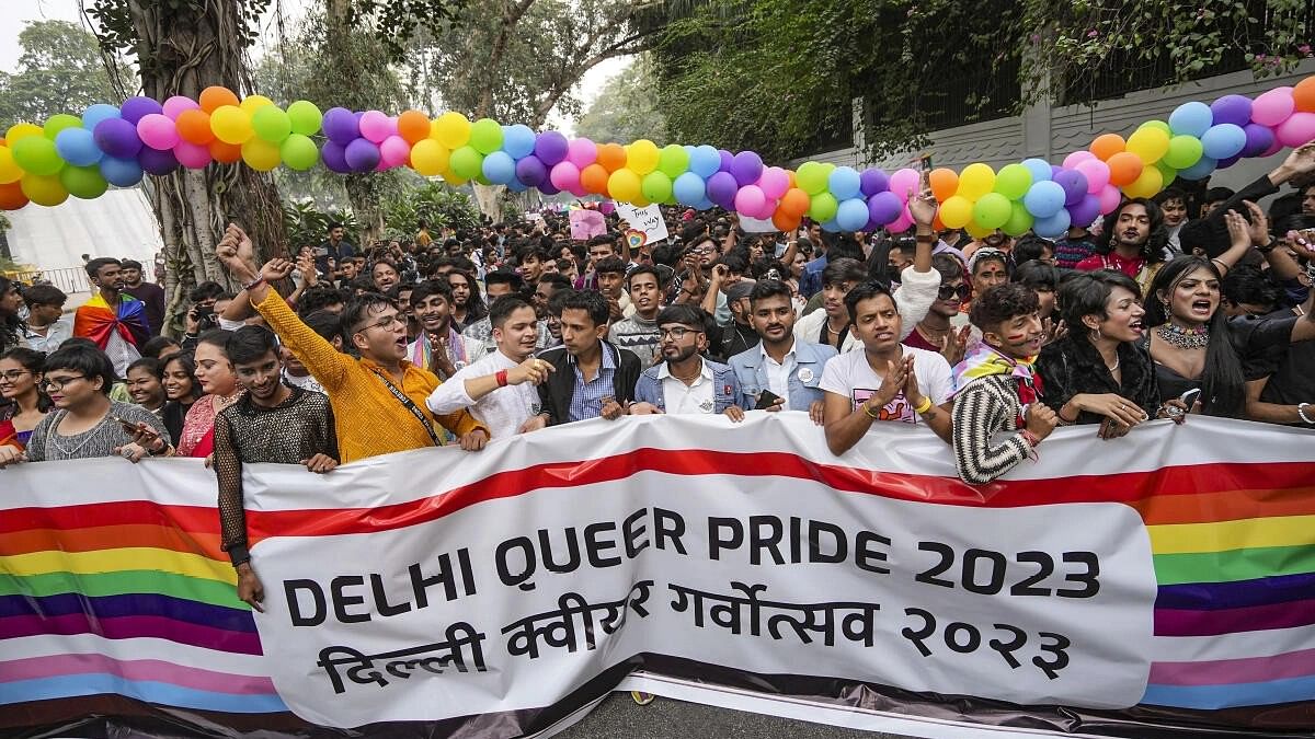 <div class="paragraphs"><p>Participants of the ‘Delhi Queer Pride Parade 2023’, in New Delhi, Sunday.&nbsp;</p></div>