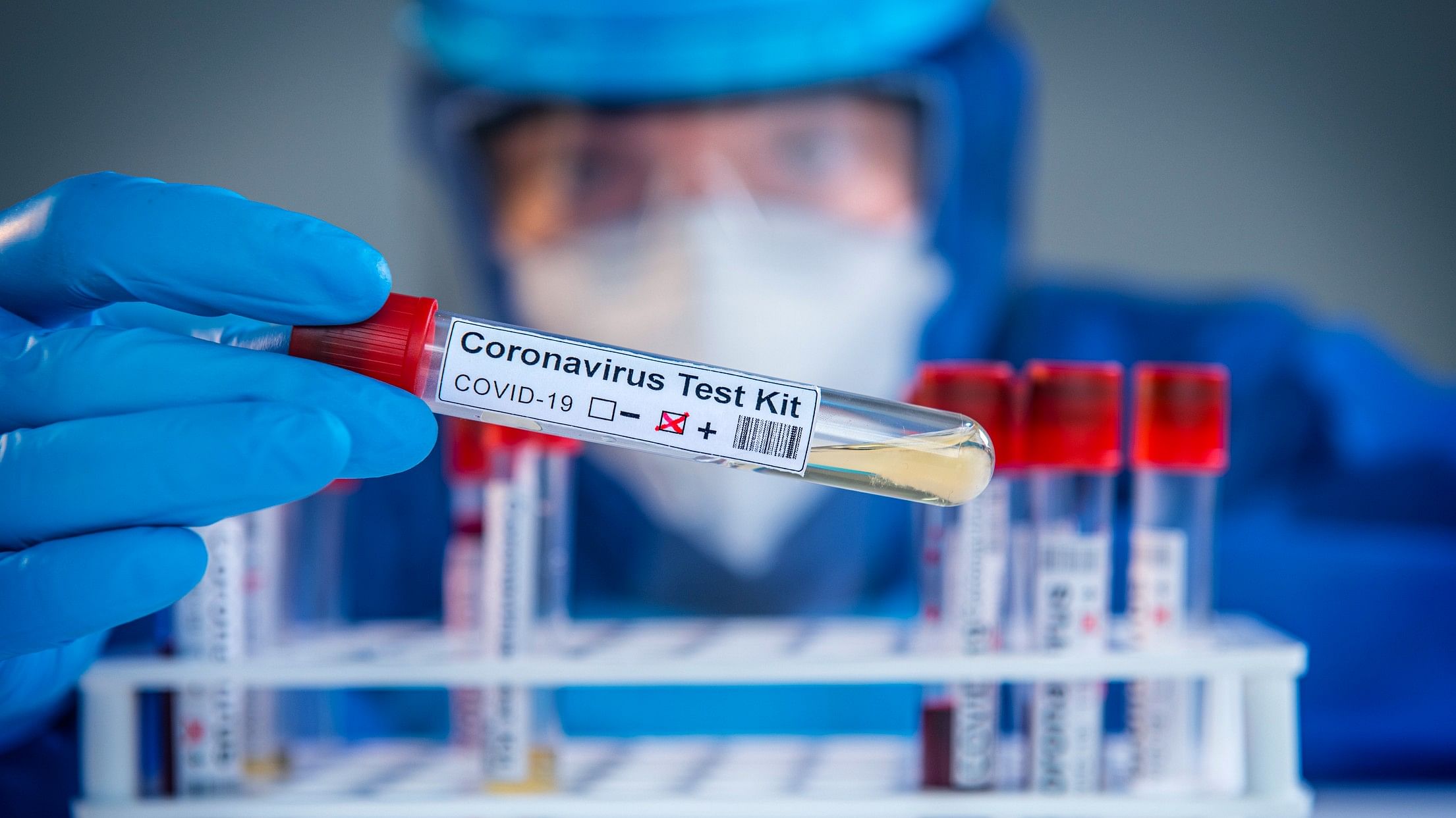 <div class="paragraphs"><p>Representative image of a coronavirus kit being examined by a doctor.</p></div>