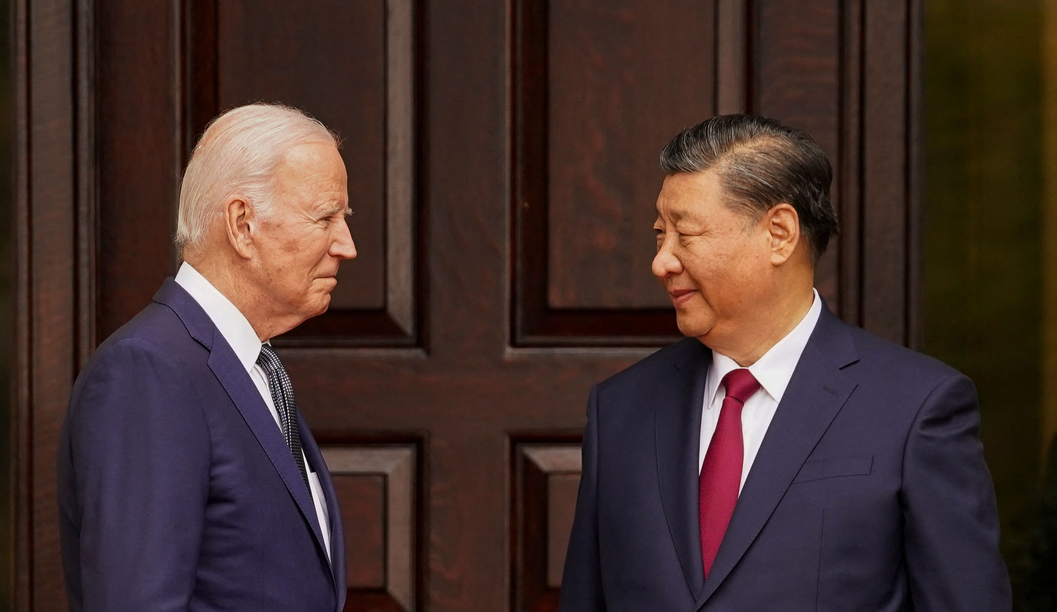 <div class="paragraphs"><p>U.S. President Joe Biden meets with Chinese President Xi Jinping at Filoli estate on the sidelines of the Asia-Pacific Economic Cooperation  summit, in Woodside, California, U.S., November 15, 2023.</p></div>