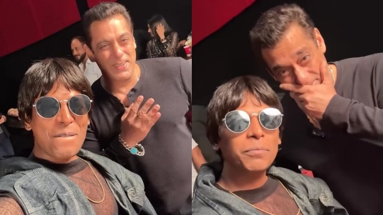 <div class="paragraphs"><p>Salman Khan with SRK lookalike.</p></div>