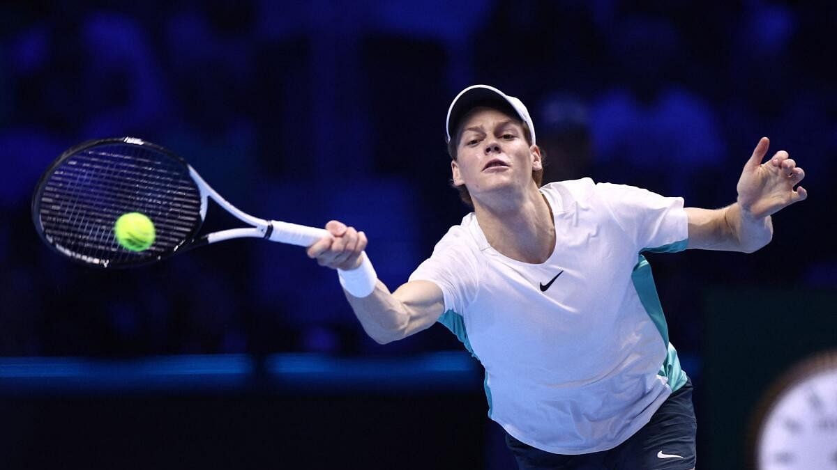 <div class="paragraphs"><p>Italy's Jannik Sinner in action during his semi final match against Russia's Daniil Medvedev.&nbsp;</p></div>