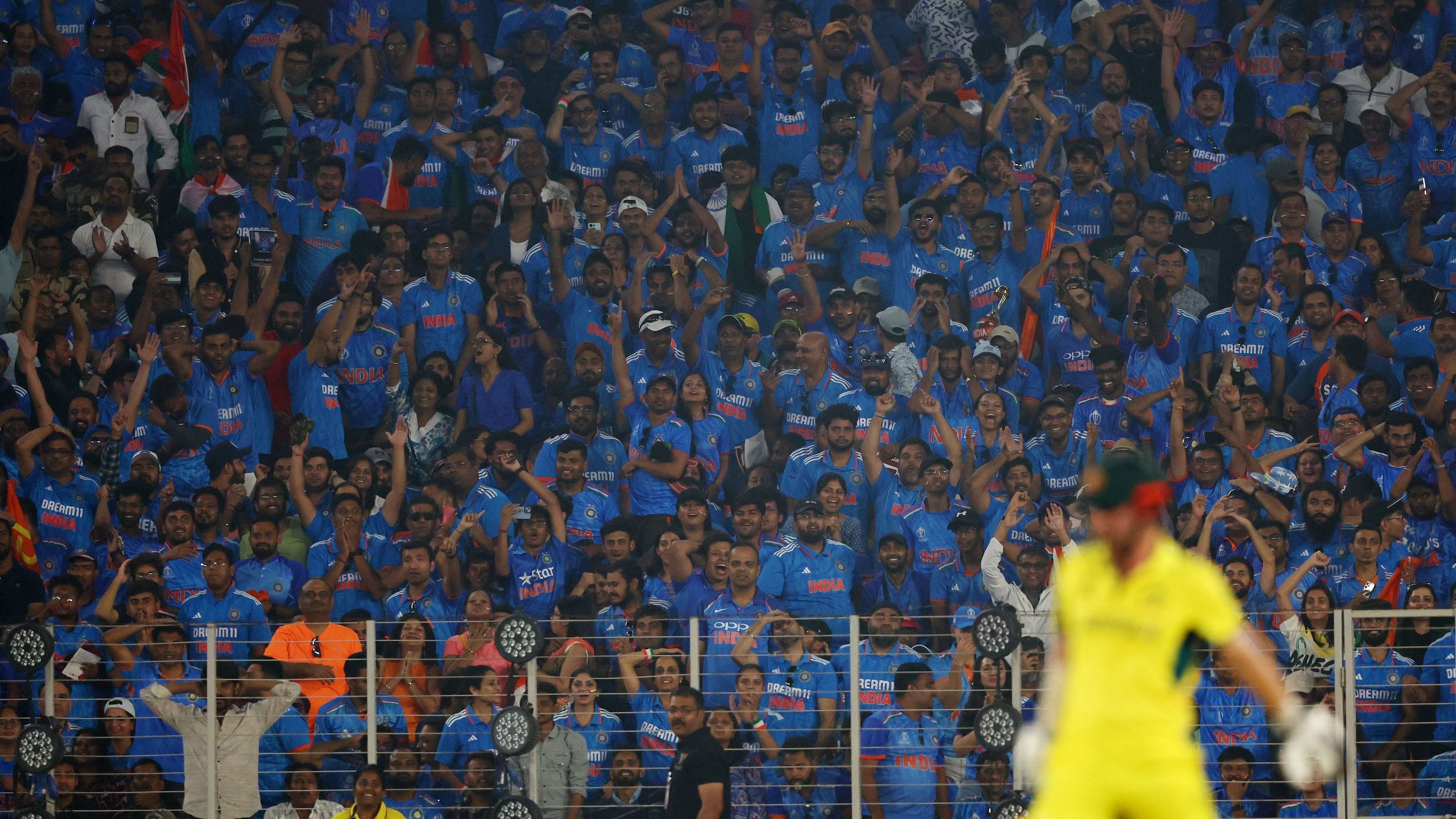 <div class="paragraphs"><p>India fans in the stands during the match.</p></div>