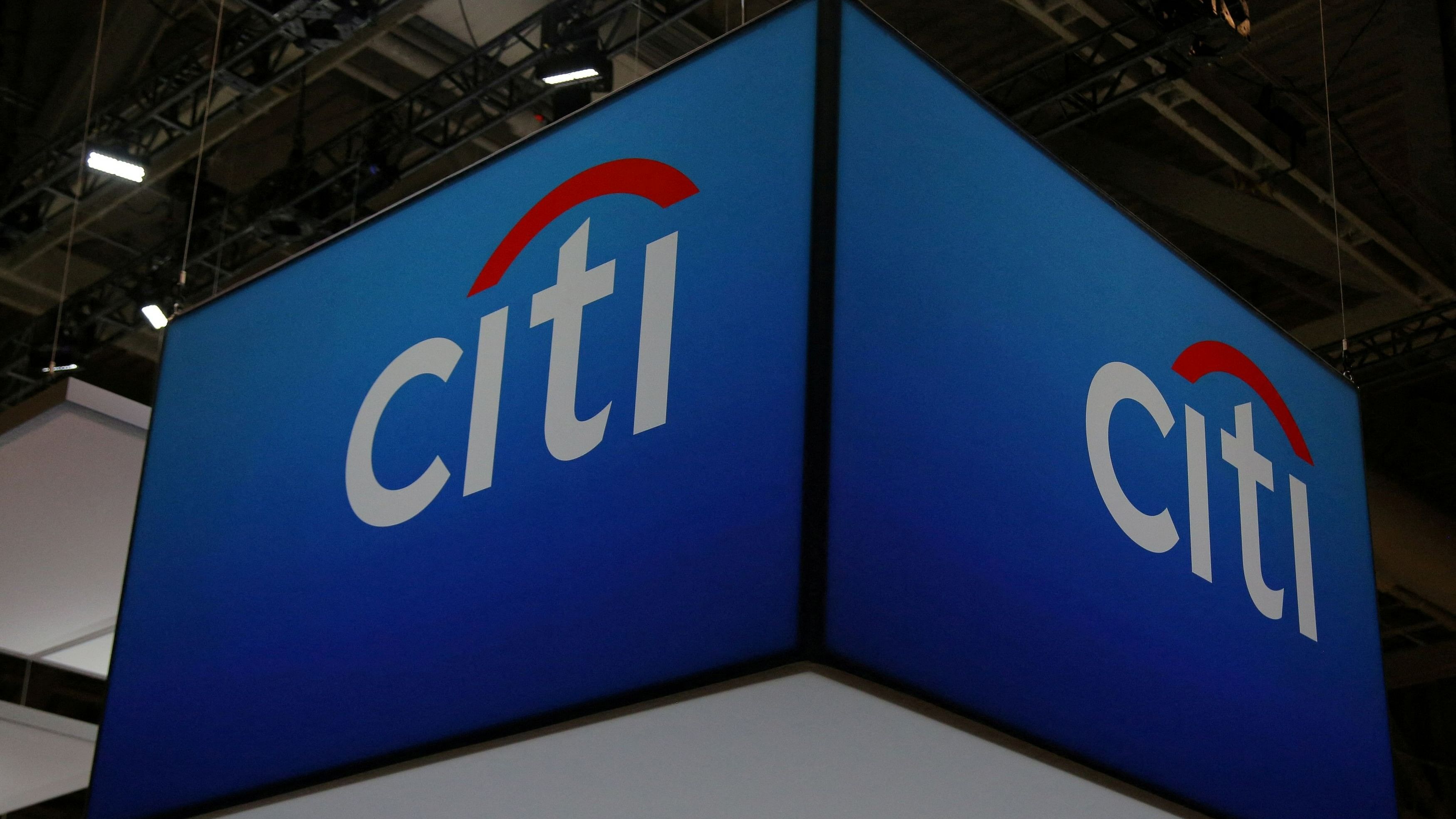 <div class="paragraphs"><p>The Citigroup Inc  logo is seen at the SIBOS banking and financial conference in Toronto, Ontario, Canada.</p></div>