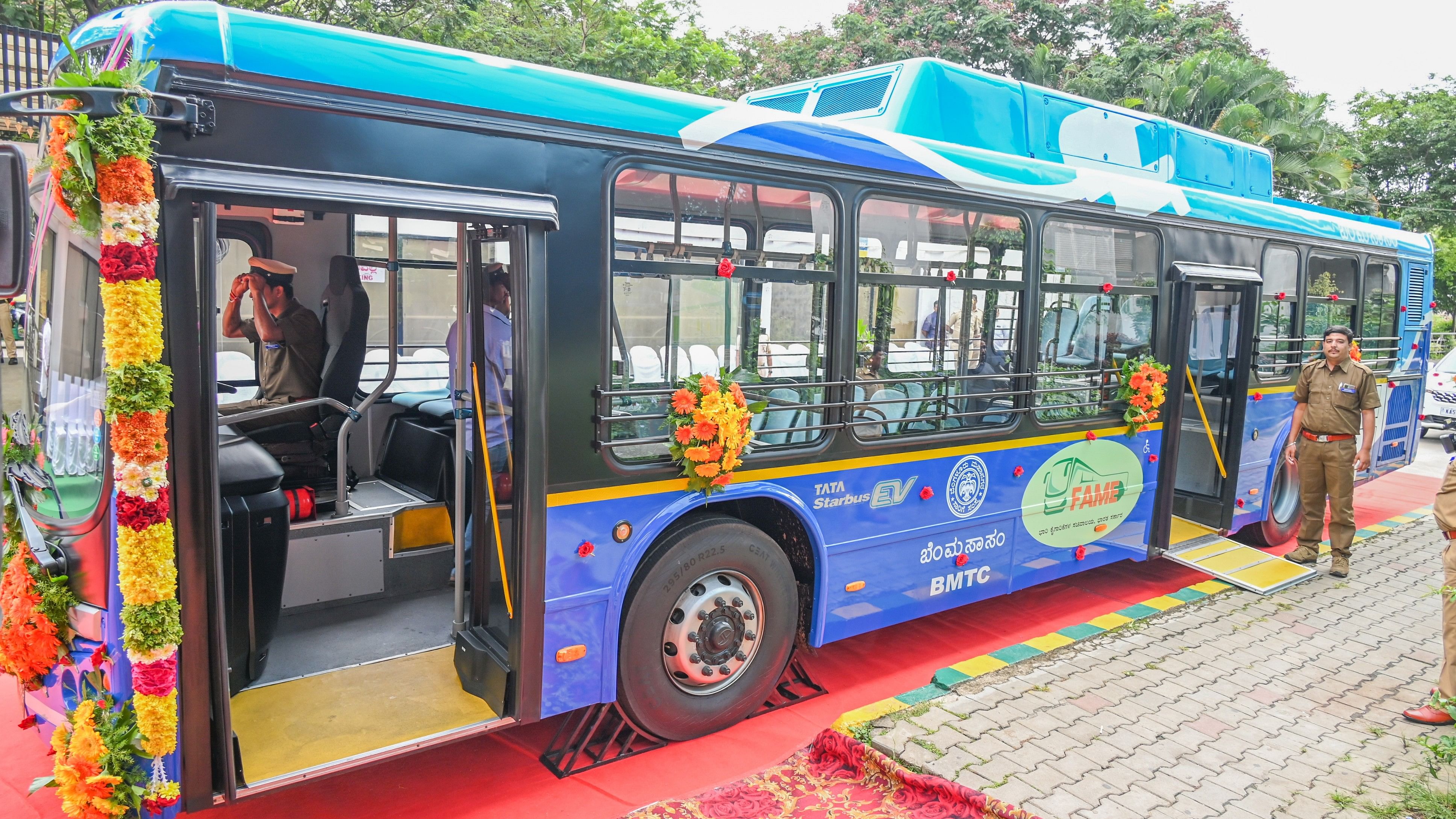 <div class="paragraphs"><p>The 12-metre, low-floor prototype e-bus runs on 96A route (Majestic to Majestic via Malleswaram). </p></div>