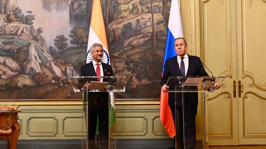 <div class="paragraphs"><p>External Affairs Minister S Jaishankar   with his Russian counterpart Sergey Lavrov</p></div>