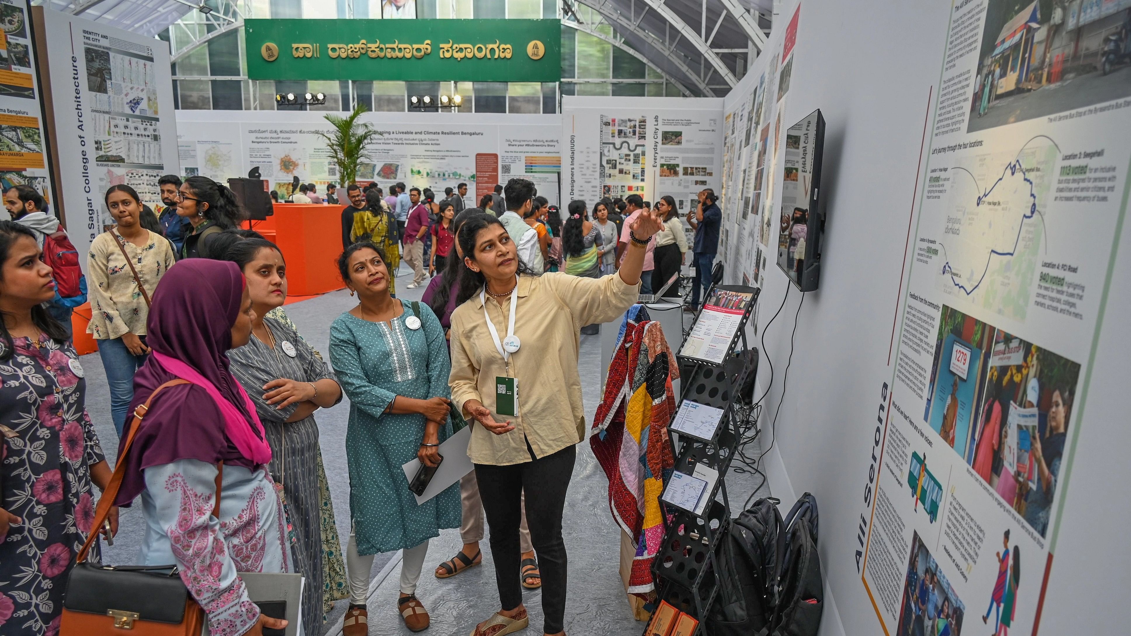 <div class="paragraphs"><p>Visitors at the 'Namma Raste' exhibition at the BBMP head office premises on Friday. </p></div>