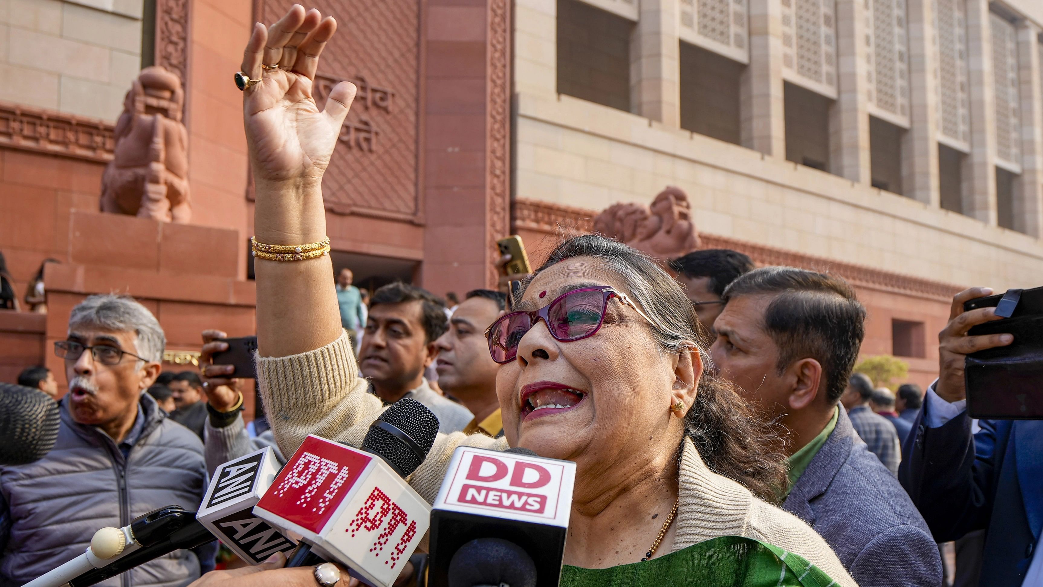 <div class="paragraphs"><p>TMC MP Kakoli Ghosh Dastidar during the Winter session of Parliament.</p></div>