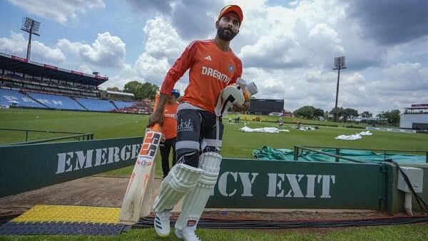 <div class="paragraphs"><p>Ravindra Jadeja during a practice session ahead of the first Test cricket match between India and South Africa, in Centurion, South Africa, Sunday, Dec 24, 2023.</p></div>