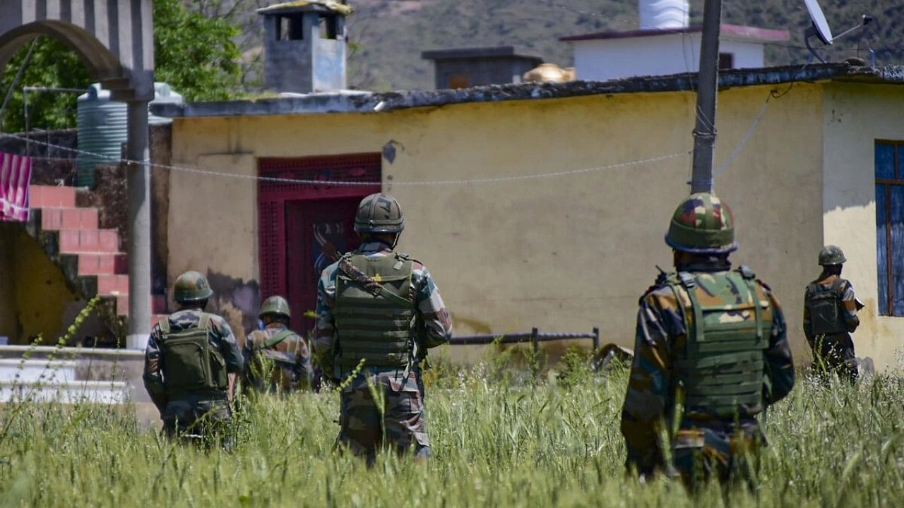 <div class="paragraphs"><p>File Photo: Security personnel during a  search operation in Poonch district.</p></div>