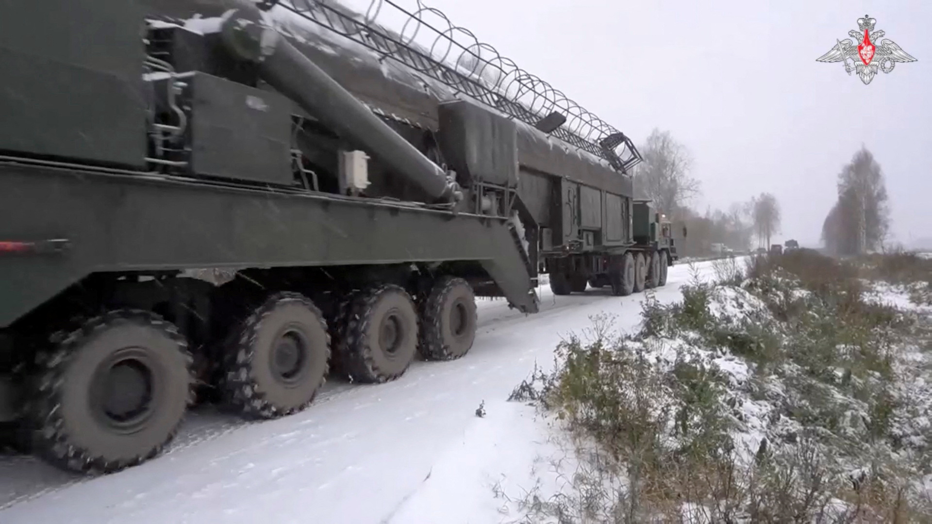 <div class="paragraphs"><p>A view shows a Yars intercontinental ballistic missile being transported by service members of Russia's rocket forces into a silo in the Kaluga region, southwest of Moscow, in this still image from video released December 17, 2023.  </p></div>