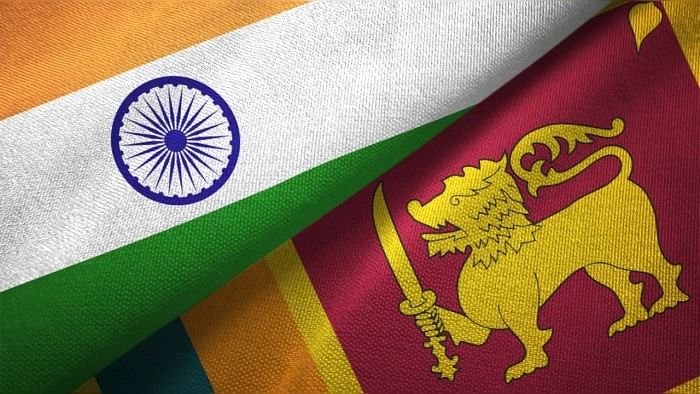 <div class="paragraphs"><p>Flags of India and Sri Lanka. </p></div>