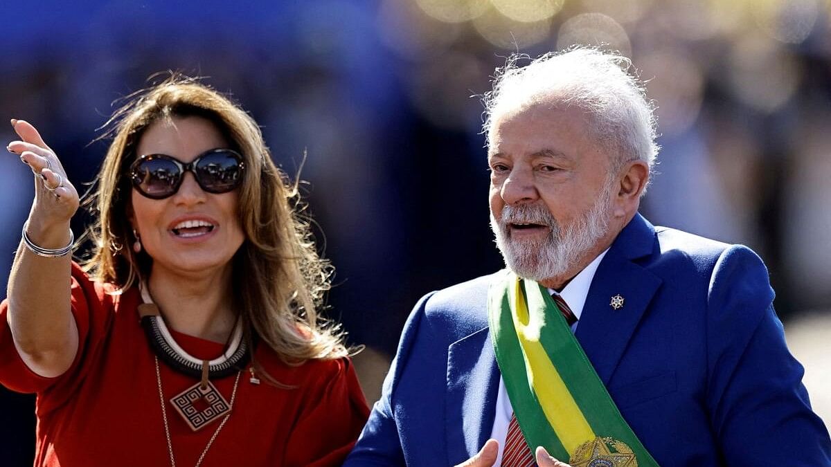 <div class="paragraphs"><p>Brazil's President Luiz Inacio Lula da Silva and his wife Rosangela "Janja"</p></div>