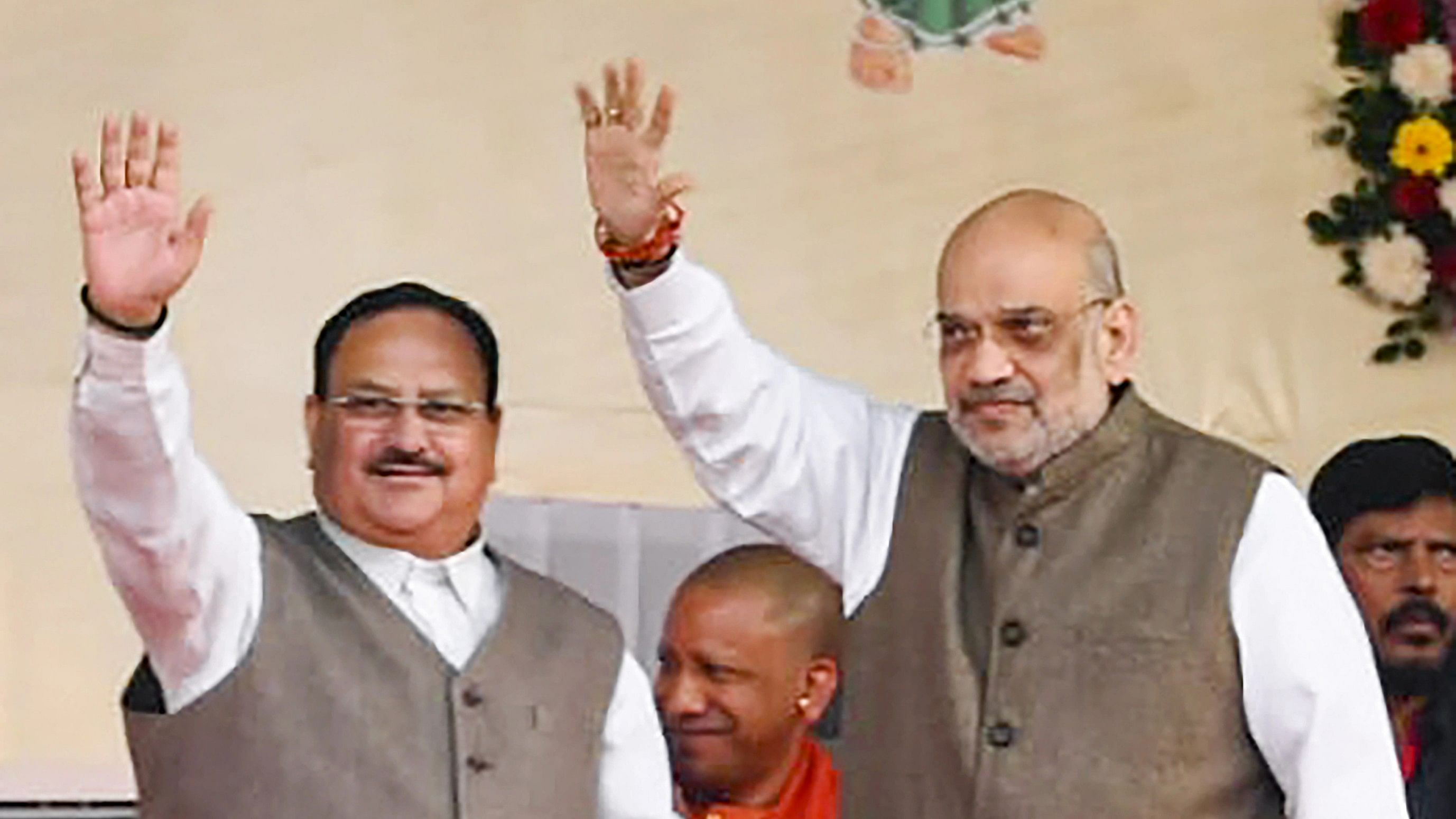 <div class="paragraphs"><p>Union Home Minister Amit Shah with BJP National President JP Nadda </p></div>