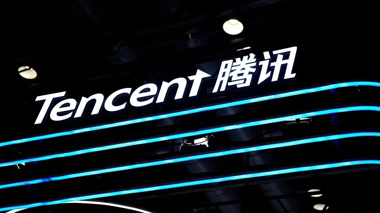 <div class="paragraphs"><p>China's internet giant Tencent Holdings logo.</p></div>