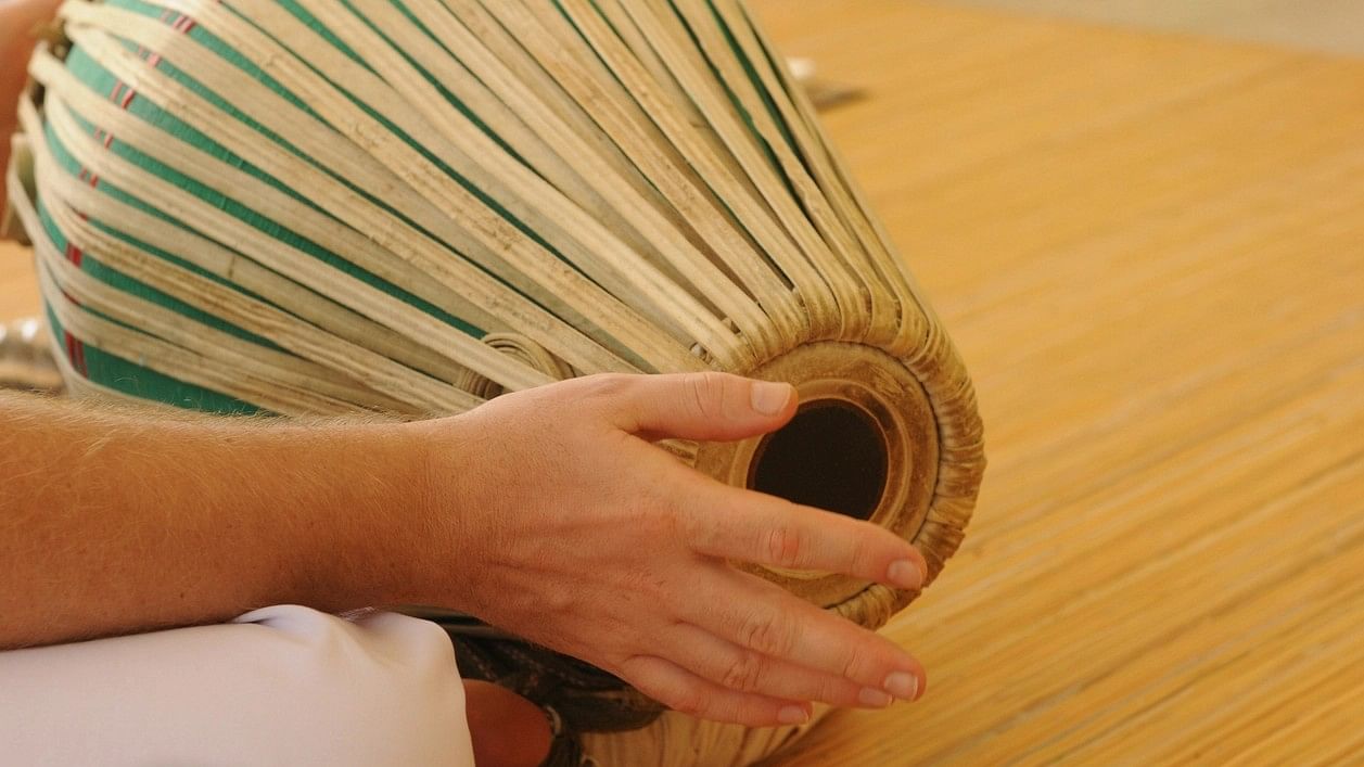 <div class="paragraphs"><p>Representative image of a musical instrument named Mridangam used in Carnatic Music.</p></div>