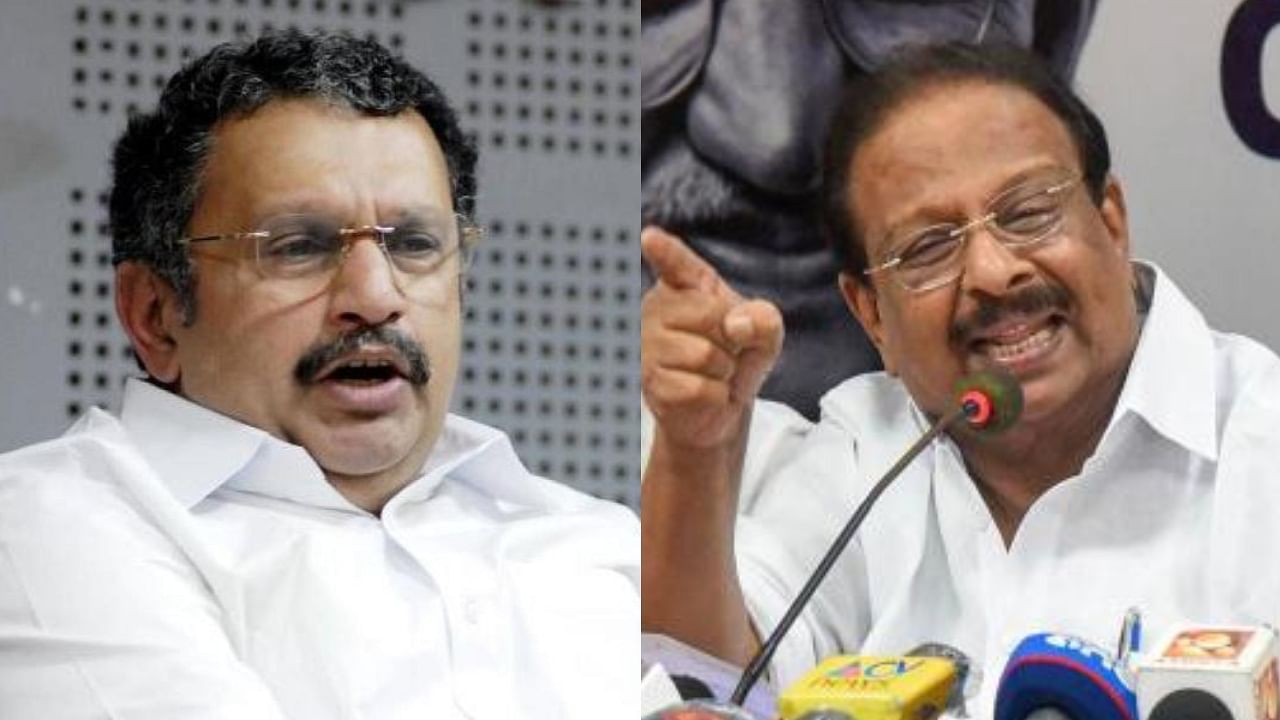 <div class="paragraphs"><p>Senior Congress leader K Muraleedharan (left) and&nbsp;KPCC chief K Sudhakaran (right).</p></div>