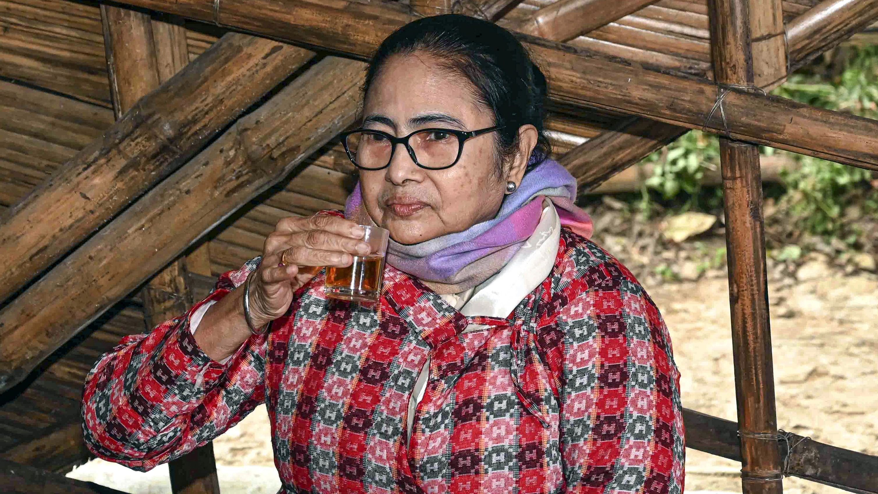 <div class="paragraphs"><p>West Bengal Chief Minister and TMC supremo Mamata Banerjee during her visit to the Makaibari Tea Estate at Kurseong</p></div>