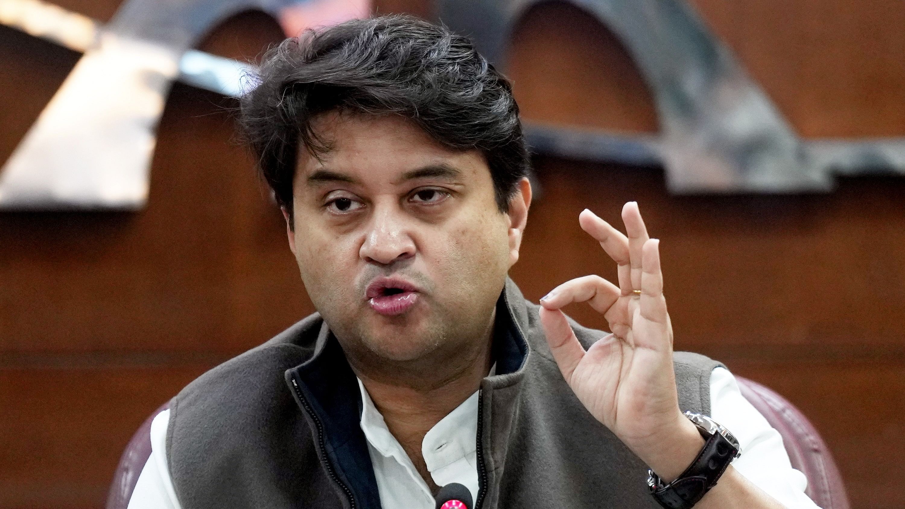 <div class="paragraphs"><p> Union Minister for Civil Aviation and Steel Jyotiraditya Scindia.</p></div>