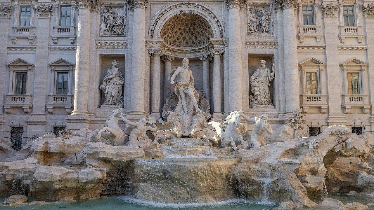 <div class="paragraphs"><p>Iconic Trevi Fountain at Piazza Di Trevi. </p></div>