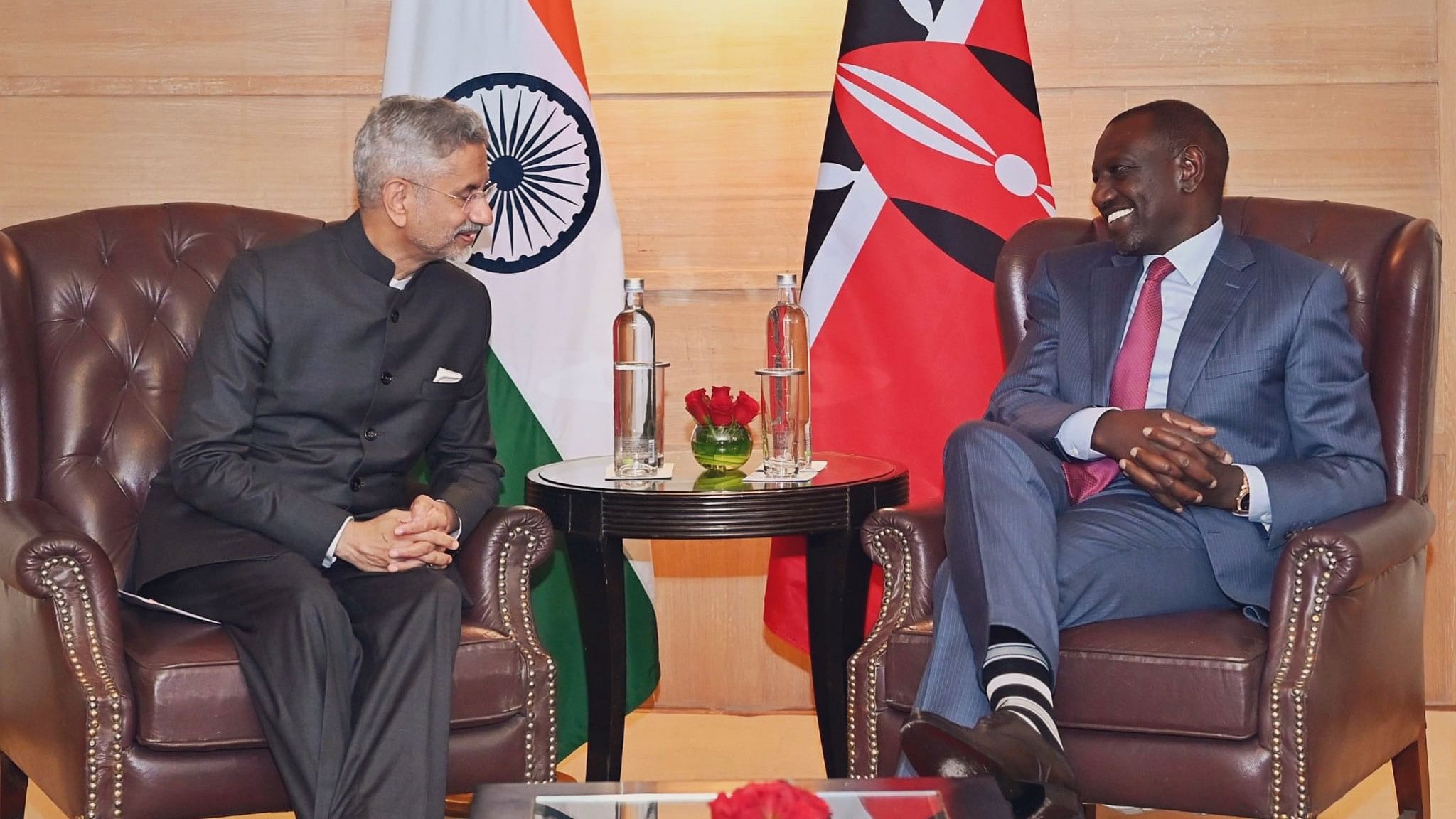 <div class="paragraphs"><p>External Affairs Minister S Jaishankar and&nbsp;Kenyan President William Samoei Ruto.</p></div>