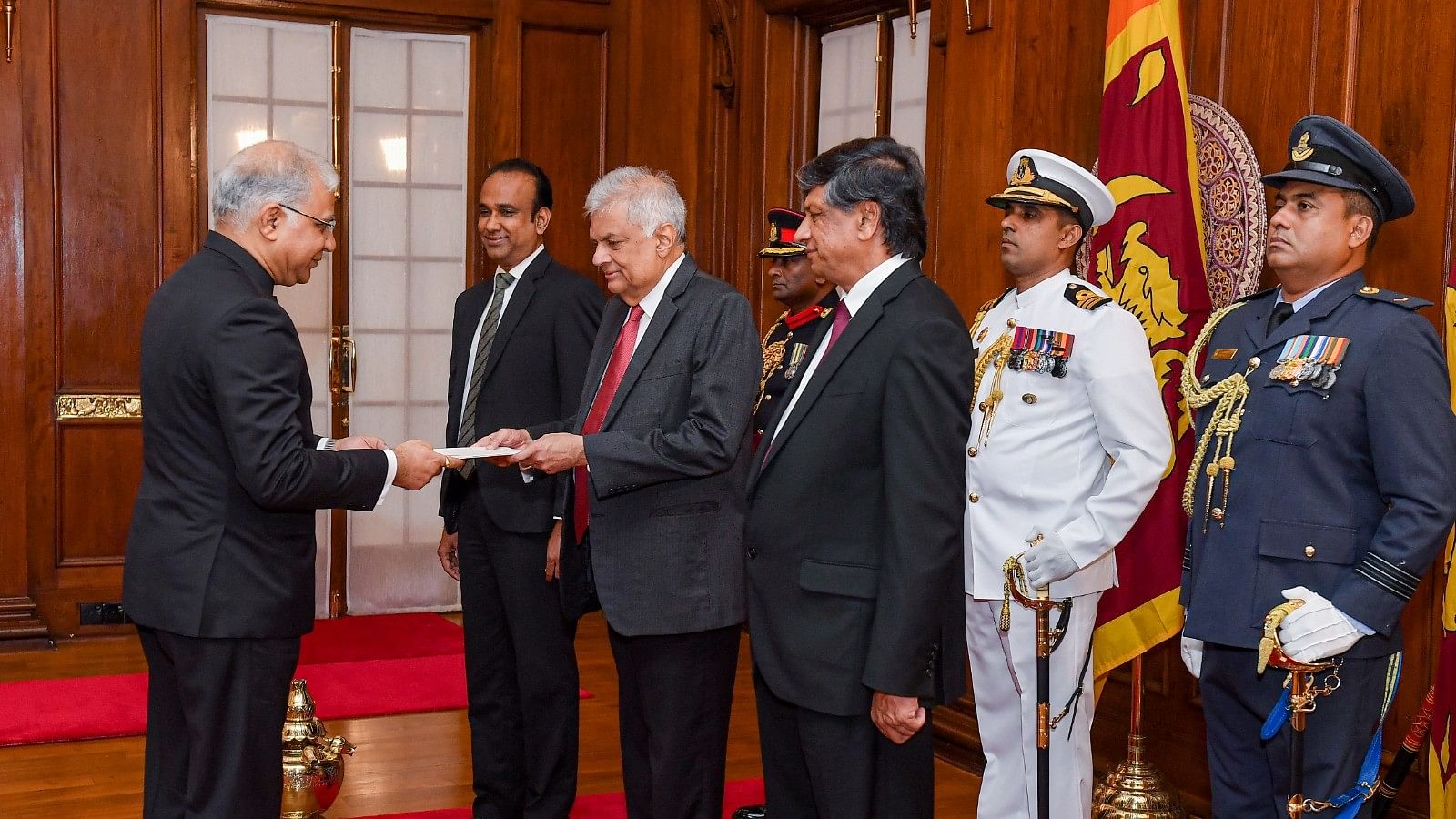 <div class="paragraphs"><p>India's new High Commissioner to Sri Lanka Santosh Jha assuming charge.</p></div>