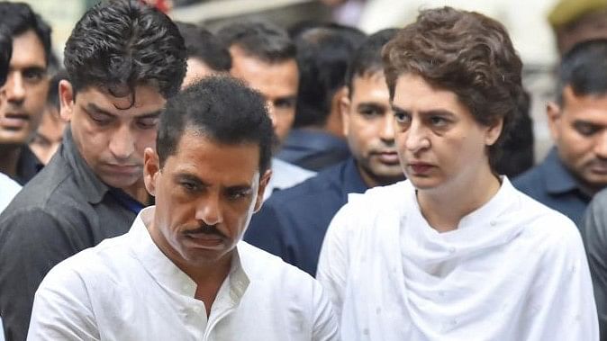 <div class="paragraphs"><p>Robert Vadra (left) and Priyanka Gandhi (right).</p></div>