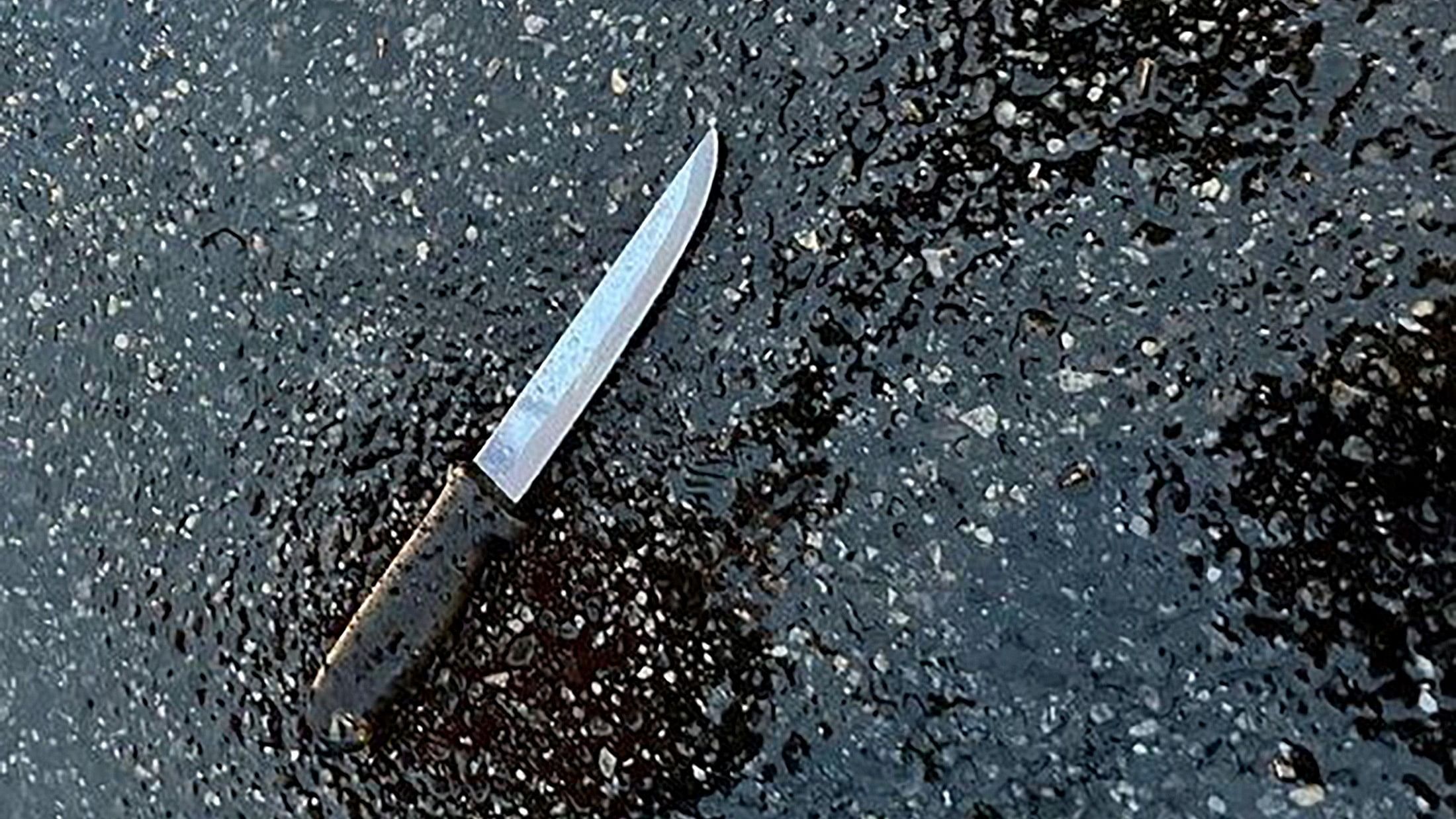 <div class="paragraphs"><p>A knife found at the scene lies on the pavement after a man, who was later shot dead by police, killed four members of his extended family, including two children, and stabbed two police officers at a home in the Queens borough of New York City,</p></div>