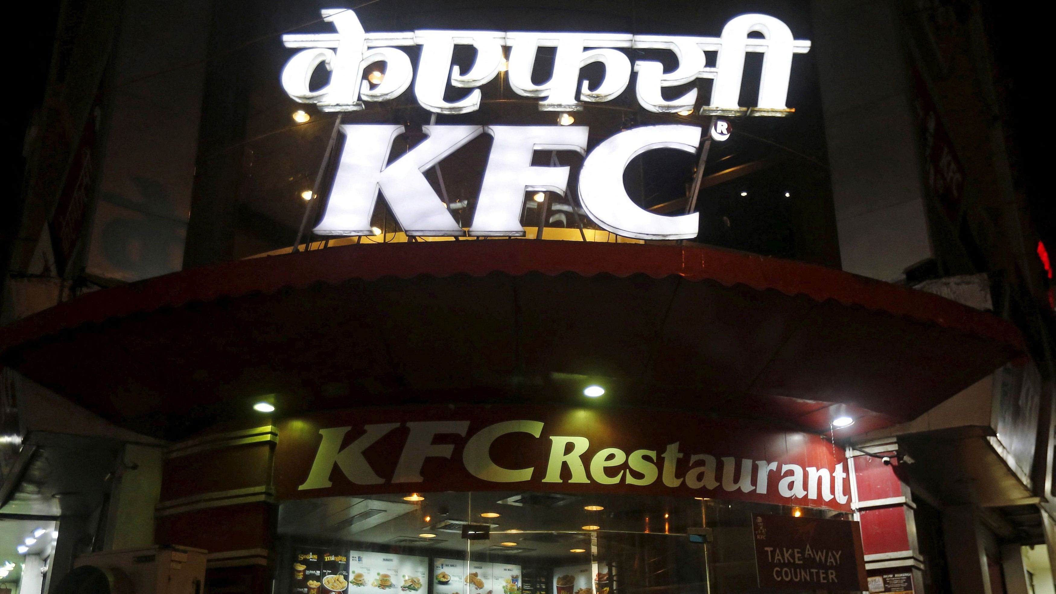 <div class="paragraphs"><p>A Kentucky Fried Chicken (KFC) restaurant is pictured at a market in Mumbai, India.&nbsp;</p></div>