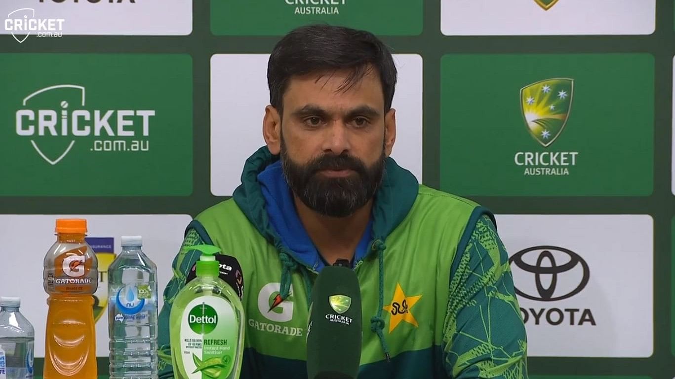 <div class="paragraphs"><p>Screengrab of the press conference addressed by Mohammed Hafeez post match on fourth day of Australia vs Pakistan.</p></div>