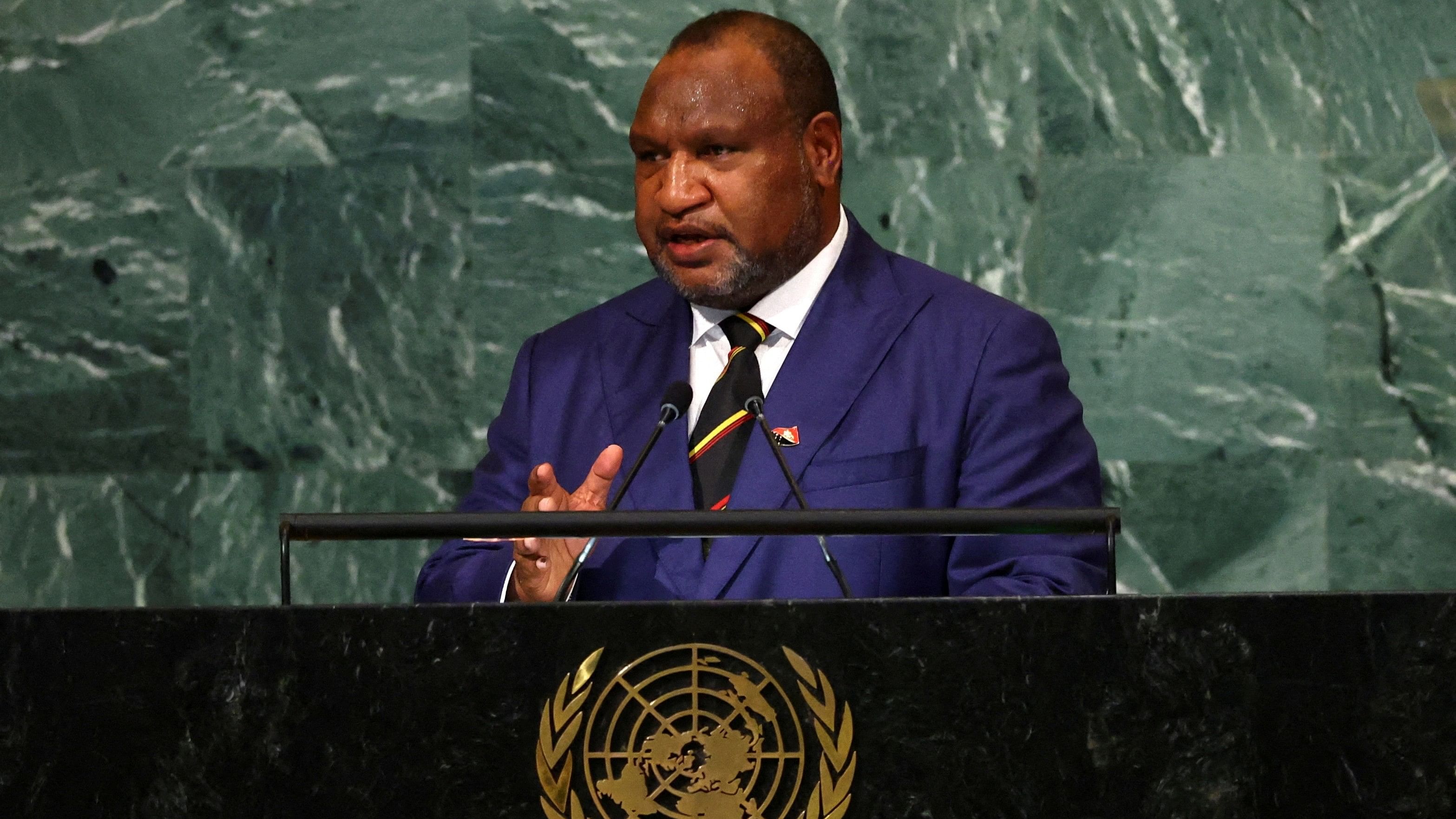 <div class="paragraphs"><p>Prime Minister of Papua New Guinea James Marape </p></div>