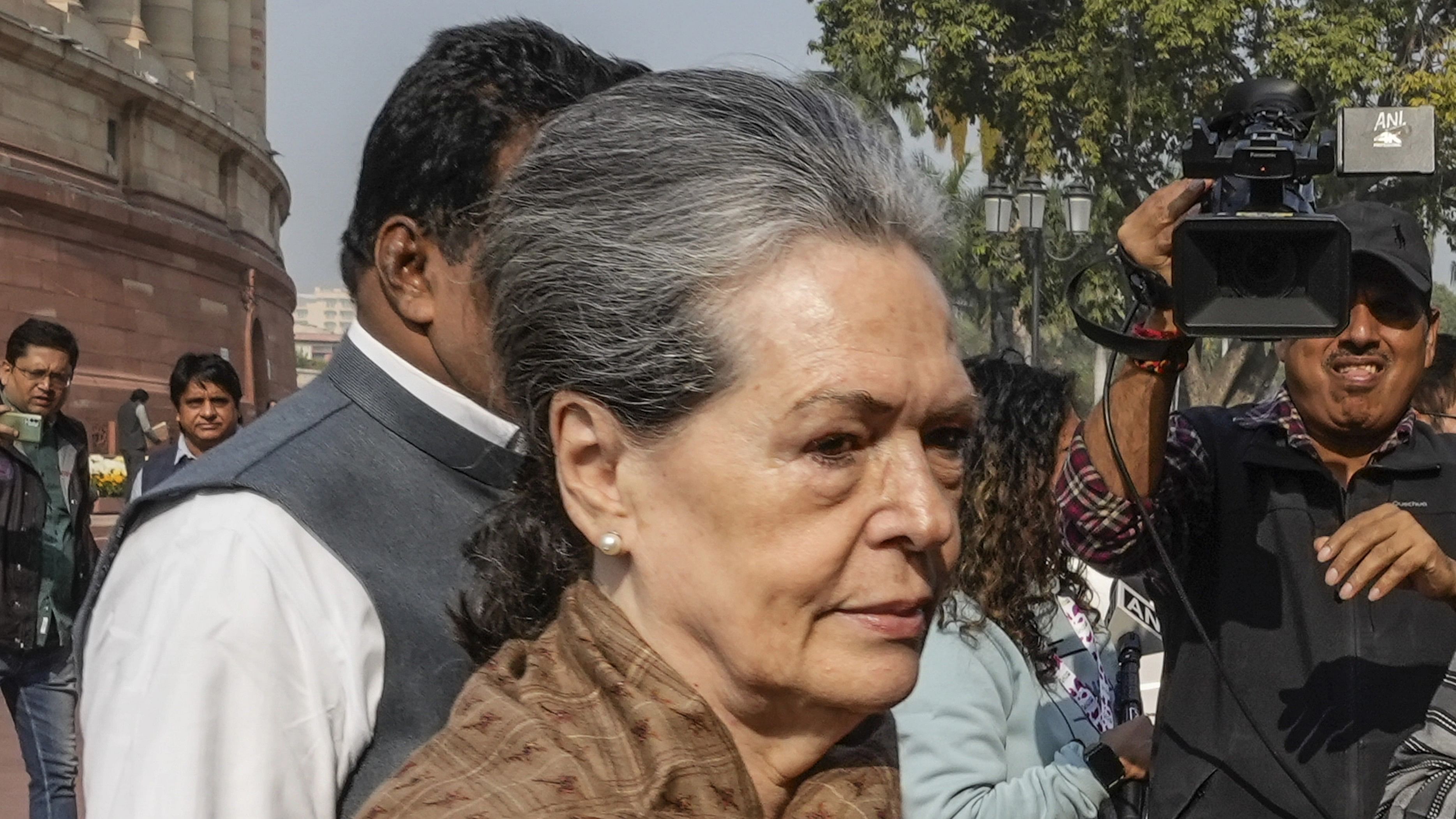 <div class="paragraphs"><p>Congress MP Sonia Gandhi during the Winter session of Parliament, in New Delhi, Tuesday, Dec. 5, 2023. </p></div>