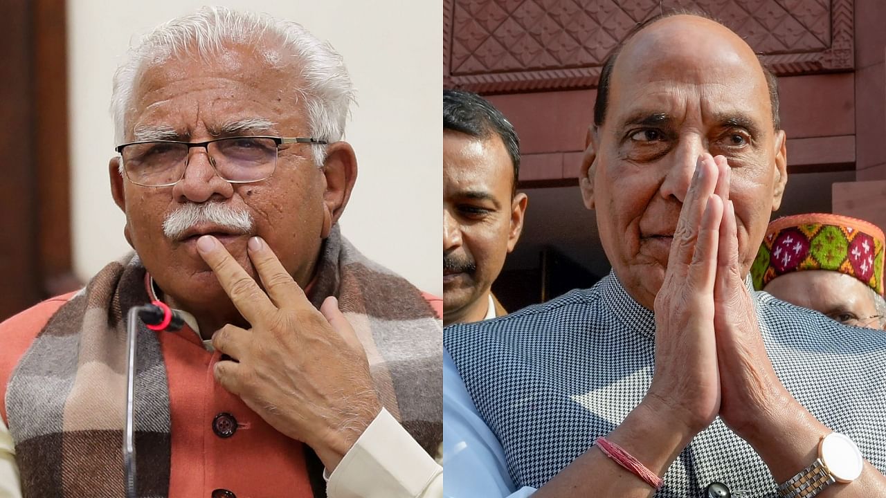 <div class="paragraphs"><p>M L Khattar, Rajnath Singh </p></div>