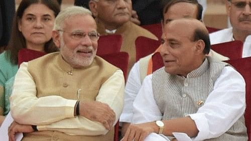 <div class="paragraphs"><p>Prime Minister Narendra Modi and Defence Minister Rajnath Singh. </p></div>