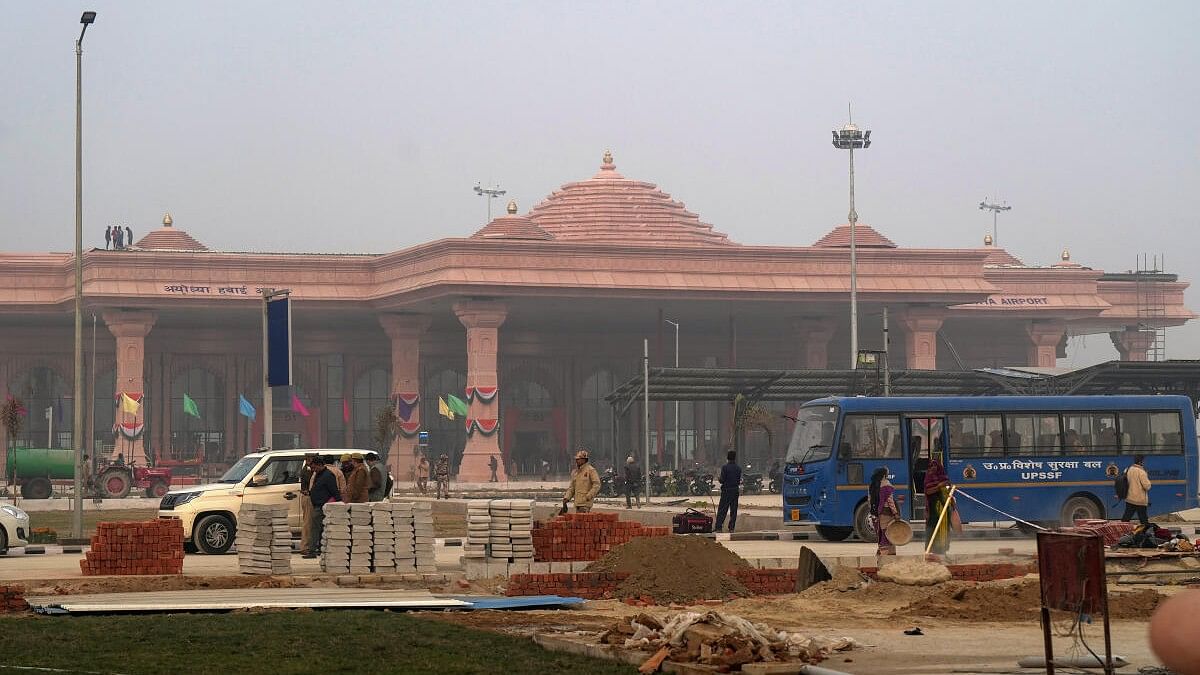 <div class="paragraphs"><p>A view international airport ahead of its inauguration by Prime Minister Narendra Modi on December 30, in Ayodhya.</p></div>